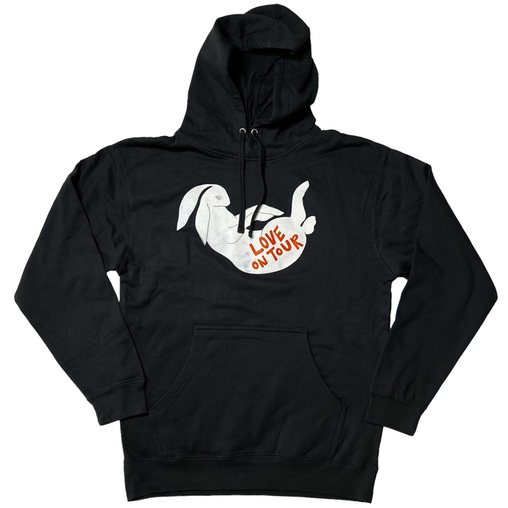 NWOT Harry Styles Love On Tour Bunny Pullover Hoodie in Black Unisex M XL